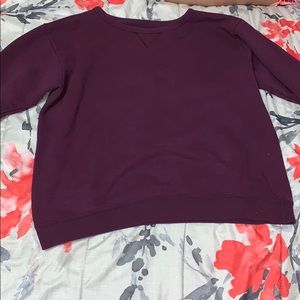 A long sleeve crop tee shirt